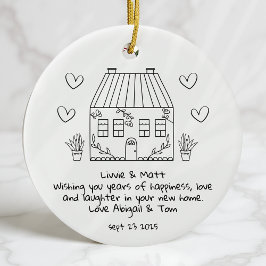 Gepersonaliseerde Nieuwe Home Keepsake Verhuizen Keramisch Ornament