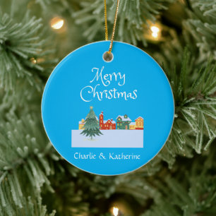 Gepersonaliseerde Nieuwe Huis Foto Ornament, Custo Keramisch Ornament