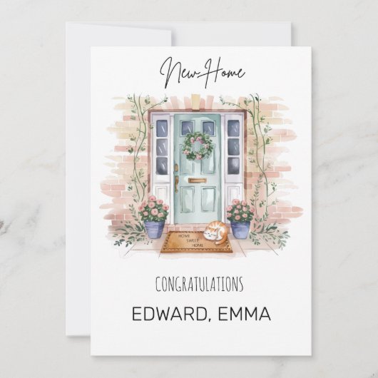 Gepersonaliseerde Nieuwe Huis Gefeliciteerd Kaart (Voorkant)