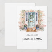 Gepersonaliseerde Nieuwe Huis Gefeliciteerd Kaart (Voorkant / Achterkant)