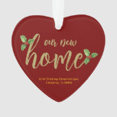 Gepersonaliseerde Nieuwe Huis Ornament - Acryl Kee (voorkant)