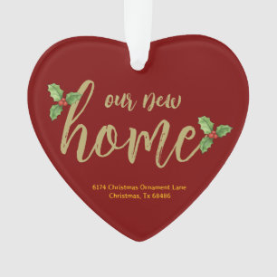 Gepersonaliseerde Nieuwe Huis Ornament - Acryl Kee