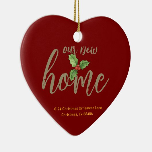 Gepersonaliseerde Nieuwe Huis Ornament - Housewarm (Rechts)