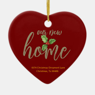 Gepersonaliseerde Nieuwe Huis Ornament - Housewarm