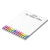 Gepersonaliseerde Nieuwe Leraar Gift Terug naar Sc Notitieblok (Linkerzijde)