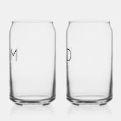 Gepersonaliseerde Nieuwe Ouders Gift - Eerste keer Blikvorm Glas (Links)