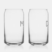 Gepersonaliseerde Nieuwe Ouders Gift - Eerste keer Blikvorm Glas (Rechts)