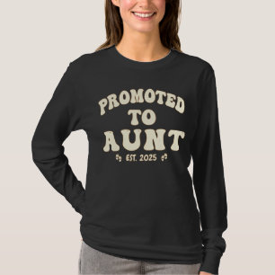 Gepersonaliseerde nieuwe tante bevorderd tot tante t-shirt