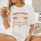 Gepersonaliseerde nieuwe tante t-shirt