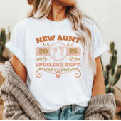 Gepersonaliseerde nieuwe tante t-shirt