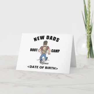 Gepersonaliseerde nieuwe vaders Boot Camp Kaarten