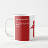 Gepersonaliseerde nieuwe woning koffiemok (Links)