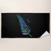 GEPERSONALISEERDE NIEUWE ZEELAND FERN PAUA STRANDLAKEN (Voorkant)