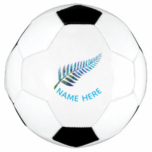 GEPERSONALISEERDE NIEUWE ZEELAND FERN PAUA VOETBAL