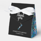 GEPERSONALISEERDE NIEUWE ZEELAND KAART PAUA BEDANKDOOSJES (Voorkant Zijde)