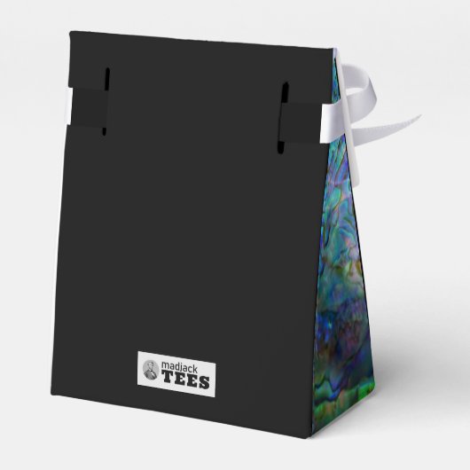 GEPERSONALISEERDE NIEUWE ZEELAND KAART PAUA BEDANKDOOSJES (Achterkant)