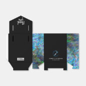 GEPERSONALISEERDE NIEUWE ZEELAND KAART PAUA FAVOR  BEDANKDOOSJES (Uitgevouwen)