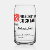 Gepersonaliseerde nieuwheid recept Drink Blikvorm Glas (Voorkant)