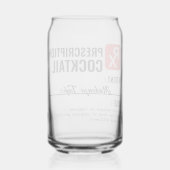 Gepersonaliseerde nieuwheid recept Drink Blikvorm Glas (Achterkant)