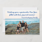 Gepersonaliseerde nieuwjaarsgroet : feestdagenkaart (Achterkant)