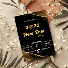 Gepersonaliseerde nieuwjaarsuitnodiging kaart