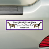 Gepersonaliseerde Nigeriaanse Dwarf Dairy Goat Bumpersticker (Op auto)