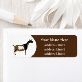 Gepersonaliseerde Nigeriaanse Dwarf Dairy Goat Etiket (Insitu)