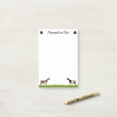 Gepersonaliseerde Nigeriaanse Dwarf Dairy Goat Post-it® Notes (Op bureau)