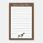 Gepersonaliseerde Nigeriaanse Dwarf Dairy Goat Post-it® Notes (Voorkant)