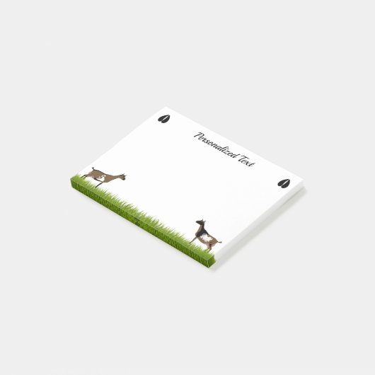 Gepersonaliseerde Nigeriaanse Dwarf Dairy Goat Post-it® Notes (Schuin)