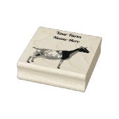 Gepersonaliseerde Nigeriaanse Dwarf Dairy Goat Rubberstempel (Stempel)