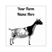 Gepersonaliseerde Nigeriaanse Dwarf Dairy Goat Rubberstempel (Afrduk)