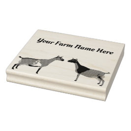Gepersonaliseerde Nigeriaanse Dwarf Dairy Goat Rubberstempel