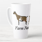 Gepersonaliseerde Nigeriaanse Dwarf Dairy Goat Sho Latte Mok (Linkerhoek)