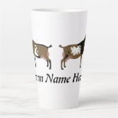 Gepersonaliseerde Nigeriaanse Dwarf Dairy Goat Sho Latte Mok (Voorkant)