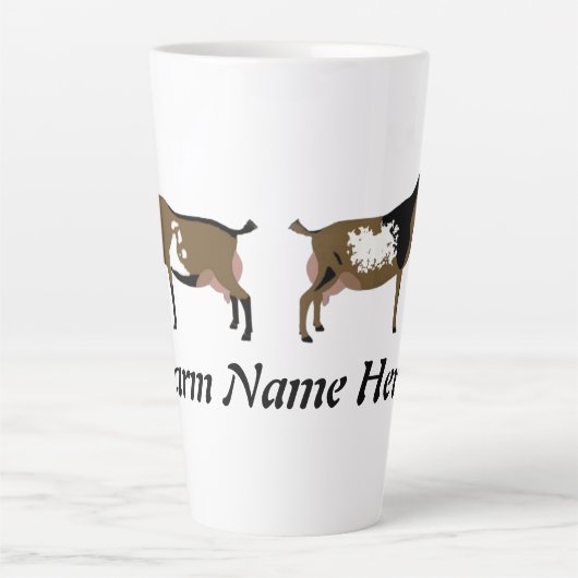 Gepersonaliseerde Nigeriaanse Dwarf Dairy Goat Sho Latte Mok (Voorkant)