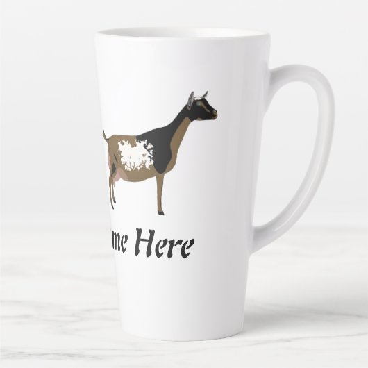 Gepersonaliseerde Nigeriaanse Dwarf Dairy Goat Sho Latte Mok (Rechts)