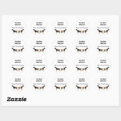 Gepersonaliseerde Nigeriaanse Dwarf Dairy Goat Sti Ronde Sticker (Vel)