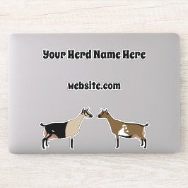 Gepersonaliseerde Nigeriaanse Dwarf Dairy Goat Sticker