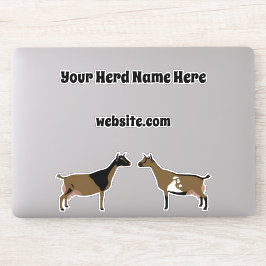 Gepersonaliseerde Nigeriaanse Dwarf Dairy Goat Sticker