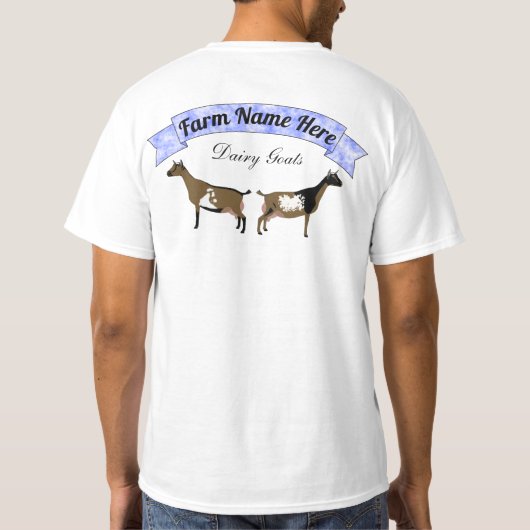 Gepersonaliseerde Nigeriaanse Dwarf Dairy Goat T-shirt (Achterkant)