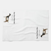 Gepersonaliseerde Nigeriaanse Dwarf Dairy Goat Theedoek (Horizontaal)