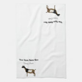Gepersonaliseerde Nigeriaanse Dwarf Dairy Goat Theedoek (Verticaal)
