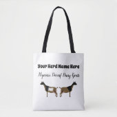 Gepersonaliseerde Nigeriaanse Dwarf Dairy Goat Tote Bag (Voorkant)