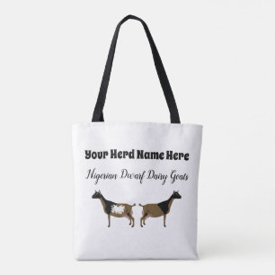 Gepersonaliseerde Nigeriaanse Dwarf Dairy Goat Tote Bag