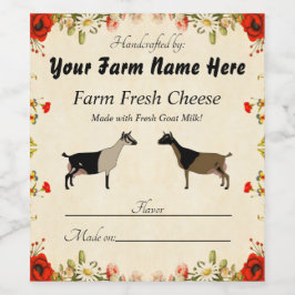 Gepersonaliseerde Nigeriaanse dwerg geitenkaas lab Wijn Etiket