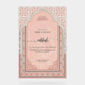 Gepersonaliseerde Nikkah Welkom Acryl Teken Acryl Bord (Voorkant)