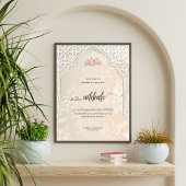 Gepersonaliseerde Nikkah Welkom Acryl Teken | isla Acryl Bord