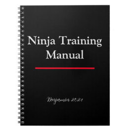 Gepersonaliseerde Ninja Training Handleiding Notit Notitieboek