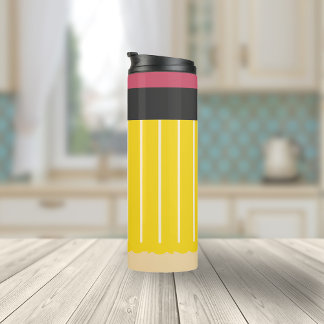 Gepersonaliseerde No 2 Potlood Teacher's Fun Thermosbeker